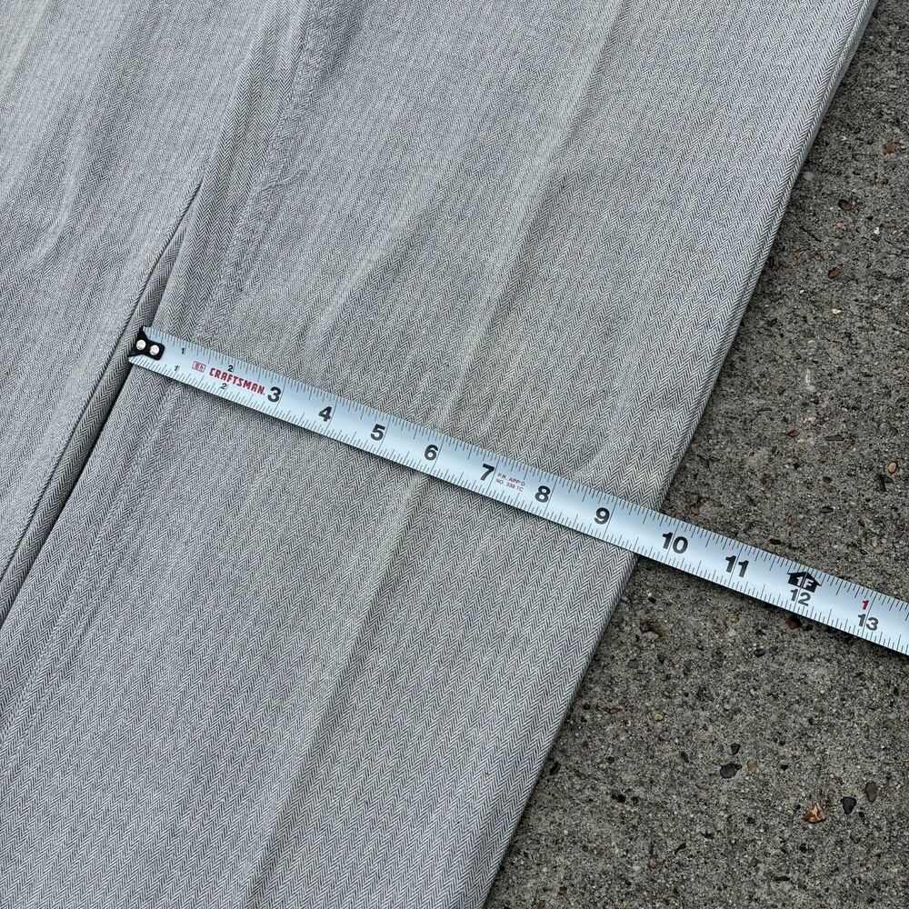 Vintage Polo Ralph Lauren Pants 34x30 100% Cotton Herringbone Trousers USA Made - Picture 15 of 16